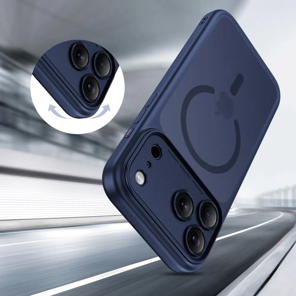 Apple iPhone 17 Pro Max skal blå TECH-PROTECT MAGPEAK MAGSAFE CC