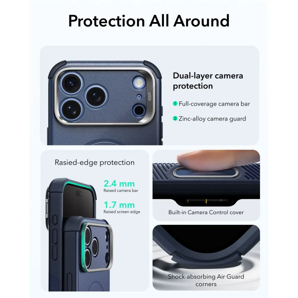 Apple iPhone 17 Pro Max Telefoni kaaned ESR CYBER TOUGH KICKSTAND MAGSAFE
