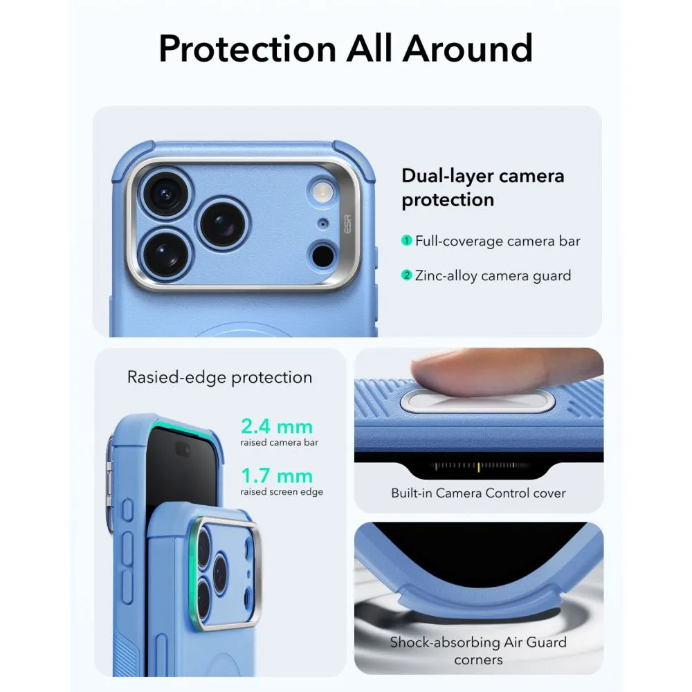 Apple iPhone 17 Pro Max Telefoni kaaned ESR CYBER TOUGH KICKSTAND MAGSAFE