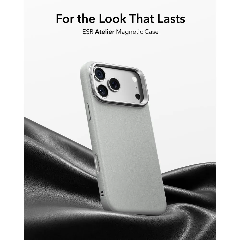 Apple iPhone 17 Pro Max suojakuori  ESR LEATHER KICKSTAND MAGSAFE