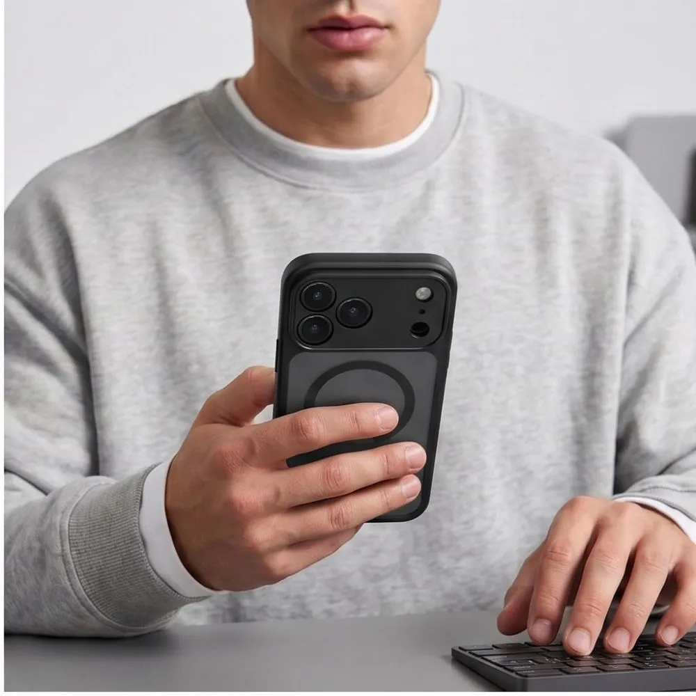 Apple iPhone 17 Pro Max suojakuori musta TECH-PROTECT BASICMAG MAGSAFE