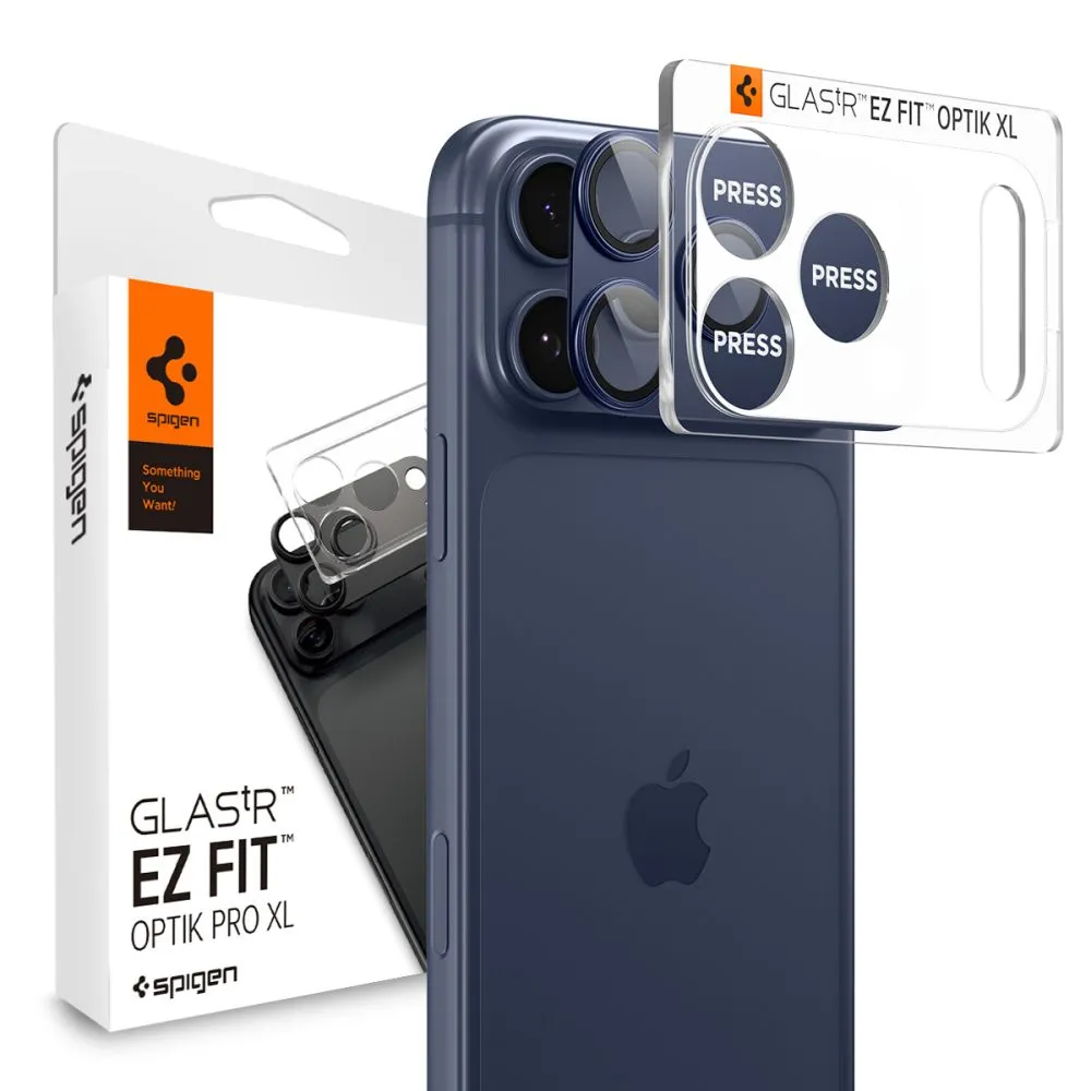 Apple iPhone 17 Pro Max защитное стекло SPIGEN OPTIK PRO XL GLAS.TR ”EZ FIT” CAMERA PROTECTOR