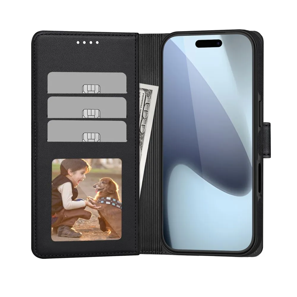 Apple iPhone 17 Pro Max fodral svart TECH-PROTECT WALLET MAGSAFE