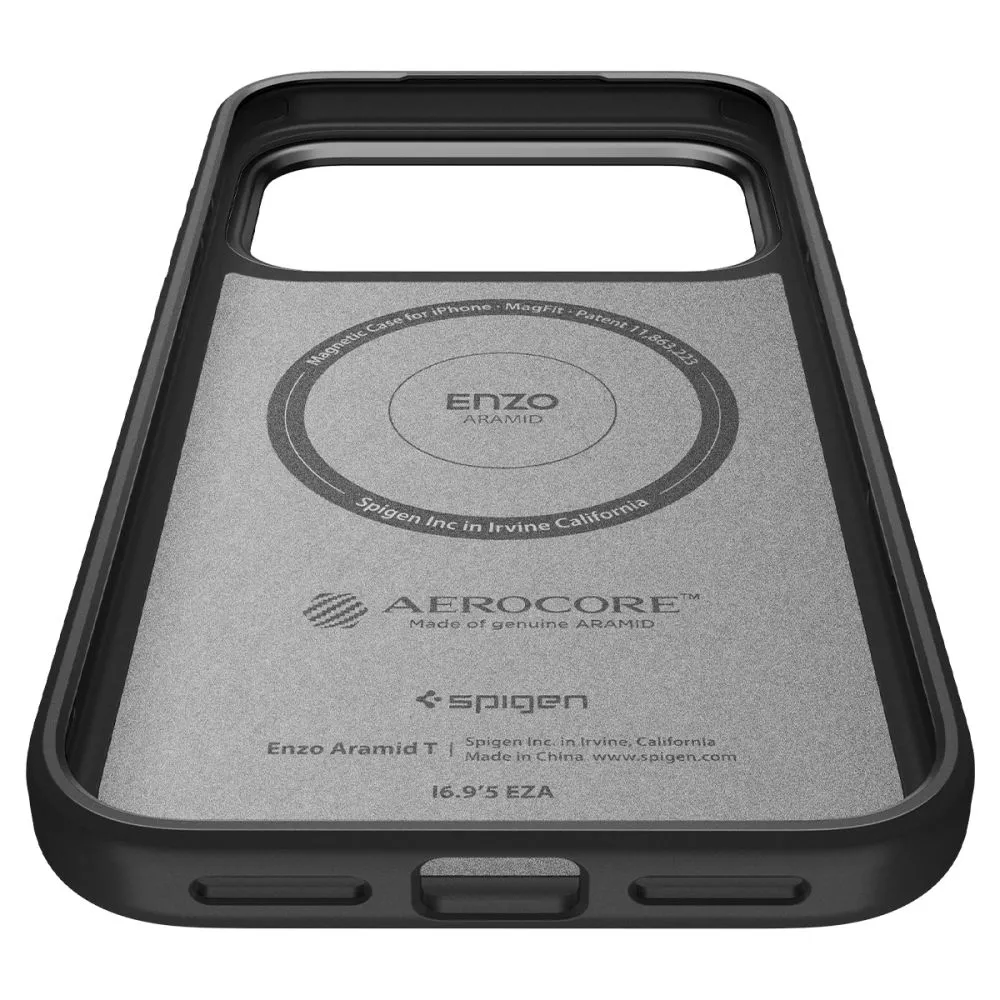 Apple iPhone 17 Pro Max ümbris must SPIGEN ENZO ARAMID ”T” MAG MAGSAFE