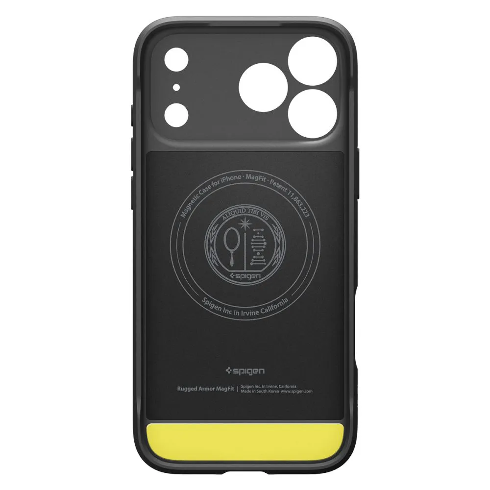 Apple iPhone 17 Pro Max vāciņš melns SPIGEN RUGGED ARMOR MAG MAGSAFE