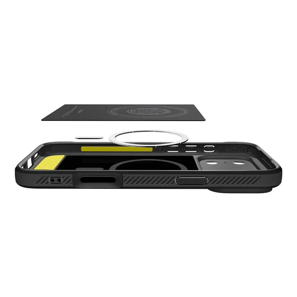 Apple iPhone 17 Pro Max vāciņš melns SPIGEN RUGGED ARMOR MAG MAGSAFE