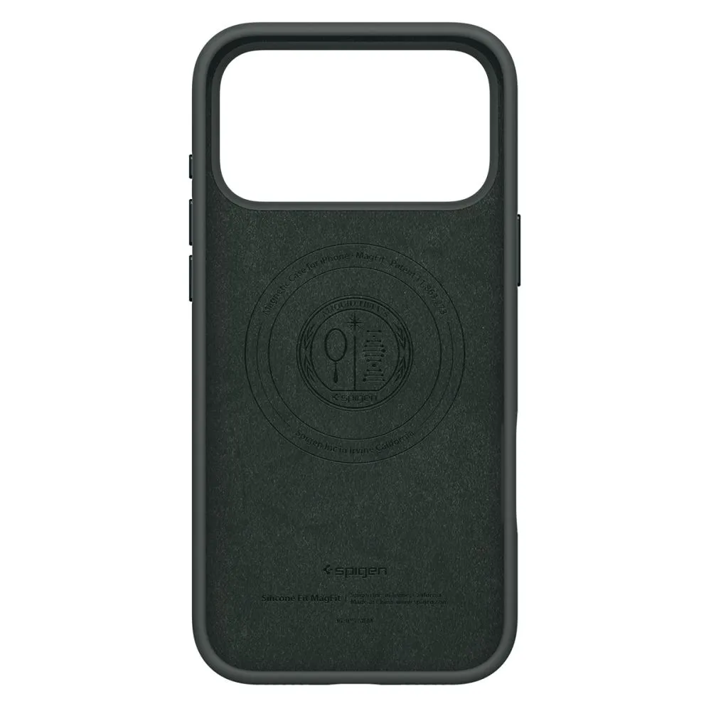 Apple iPhone 17 Pro Max ümbris roheline SPIGEN SILICONE FIT MAG MAGSAFE