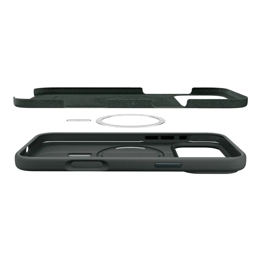 Apple iPhone 17 Pro Max ümbris roheline SPIGEN SILICONE FIT MAG MAGSAFE