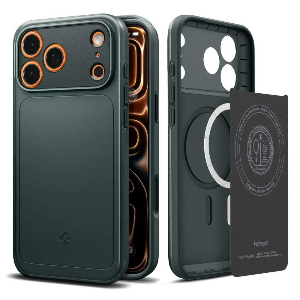 Apple iPhone 17 Pro Max suojakuori vihreä SPIGEN THIN FIT MAG MAGSAFE