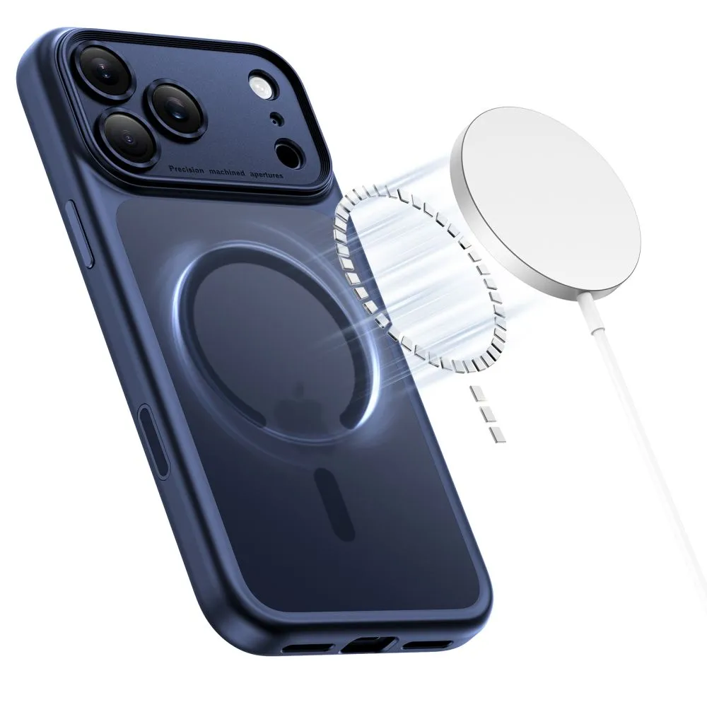 Apple iPhone 17 Pro Max vāciņš zils TECH-PROTECT MAGPEAK MAGSAFE CC