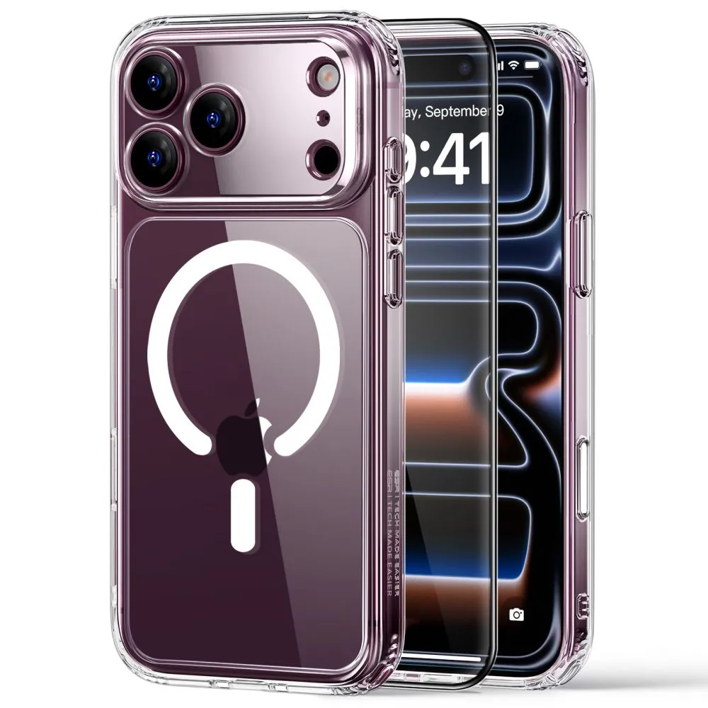 Apple iPhone 17 Pro Max Telefoni kaaned ESR CLASSIC HYBRID MAGSAFE and TEMPERED GLASS