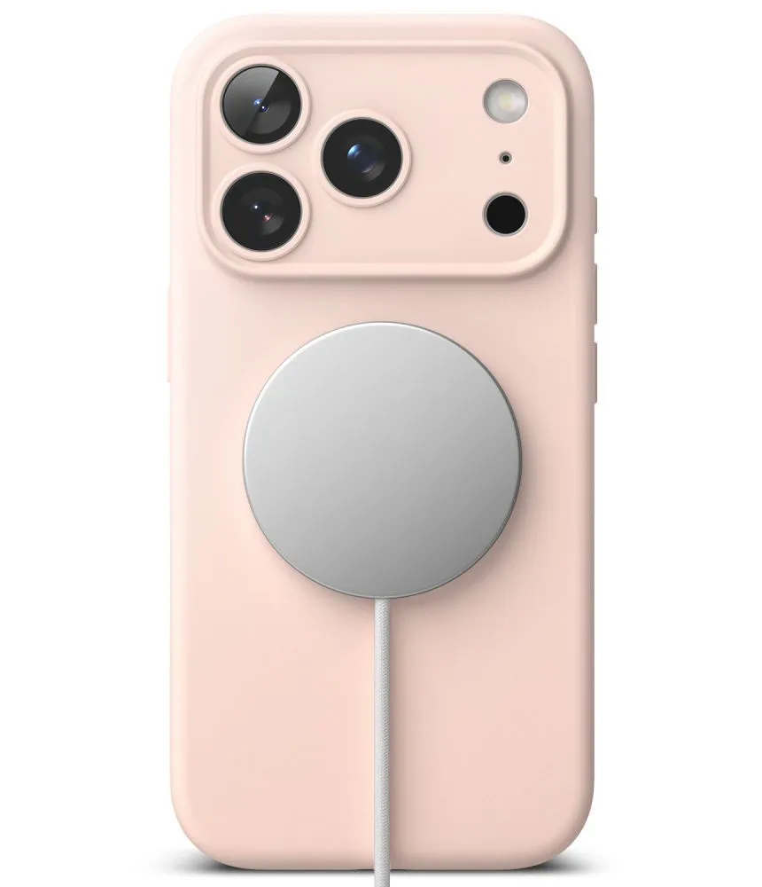 Apple iPhone 17 Pro Max suojakuori pinkki RINGKE SILICONE MAGNETIC MAGSAFE