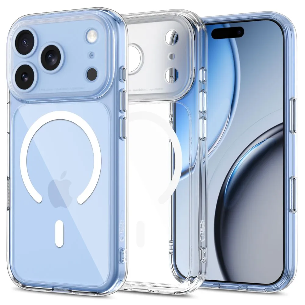 Apple iPhone 17 Pro Max Telefona vāciņš caurspīdīgs TECH-PROTECT MAGPEAK MAGSAFE CC