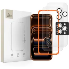 Apple iPhone 17 Pro Max apsauginis stiklas  TECH-PROTECT EASY SET+ 3-PACK