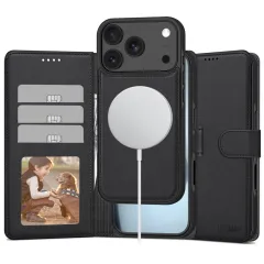 Apple iPhone 17 Pro Max case black TECH-PROTECT WALLET MAGSAFE