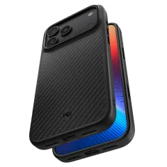 Apple iPhone 17 Pro Max ümbris must SPIGEN ENZO ARAMID ”T” MAG MAGSAFE