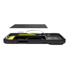 Apple iPhone 17 Pro Max ümbris must SPIGEN RUGGED ARMOR MAG MAGSAFE