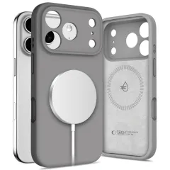 Apple iPhone 17 Pro Max vāciņš pelēks TECH-PROTECT SILICONE MAGSAFE
