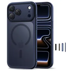 Apple iPhone 17 Pro Max skal blå TECH-PROTECT MAGPEAK MAGSAFE CC