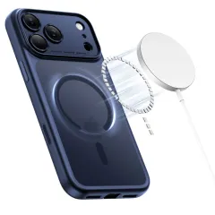Apple iPhone 17 Pro Max skal blå TECH-PROTECT MAGPEAK MAGSAFE CC