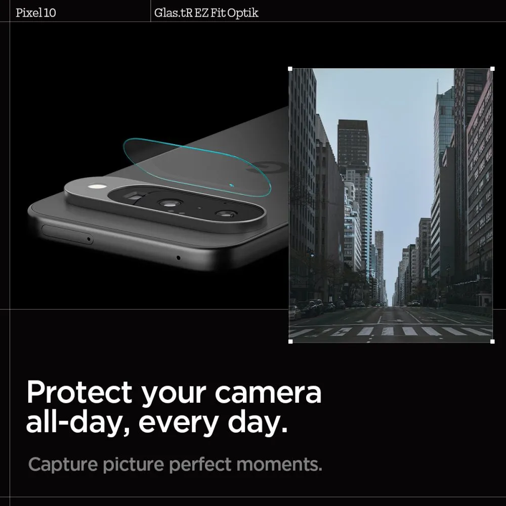 Google Pixel 10 skärmskydd  SPIGEN OPTIK GLAS.TR CAMERA PROTECTOR 2-PACK