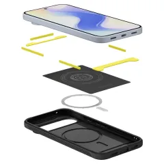 Google Pixel 10 ümbris must SPIGEN RUGGED ARMOR MAG MAGSAFE