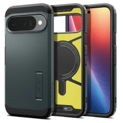 Google Pixel 10 skal grön SPIGEN TOUGH ARMOR MAG MAGSAFE