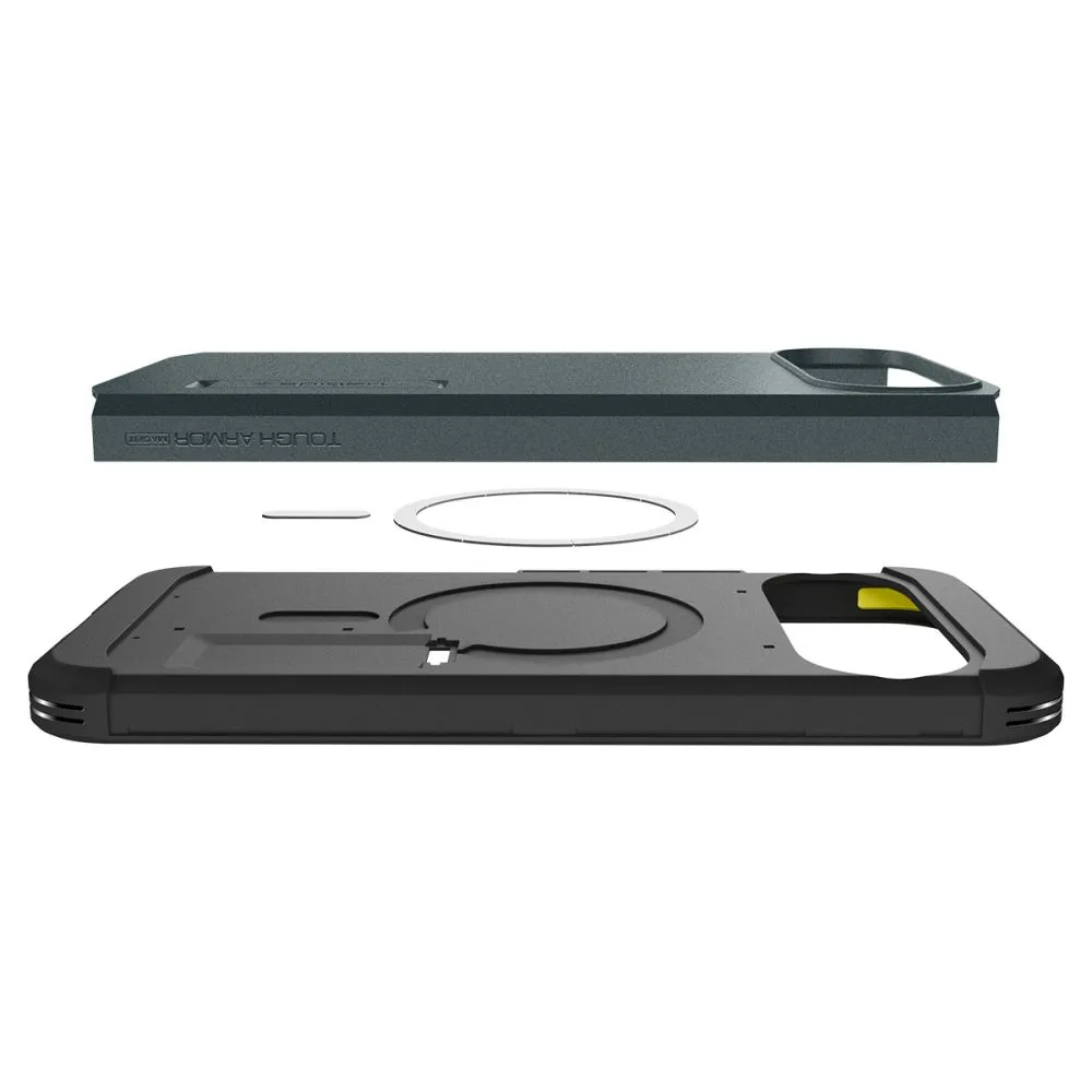 Google Pixel 10 Pro чехол зеленый SPIGEN TOUGH ARMOR MAG MAGSAFE