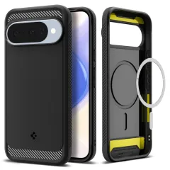 Google Pixel 10 Pro ümbris must SPIGEN RUGGED ARMOR MAG MAGSAFE