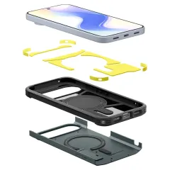 Google Pixel 10 Pro skal grön SPIGEN TOUGH ARMOR MAG MAGSAFE
