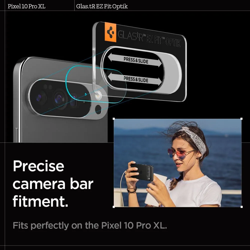 Google Pixel 10 Pro XL aizsargstikls  SPIGEN OPTIK GLAS.TR CAMERA PROTECTOR 2-PACK