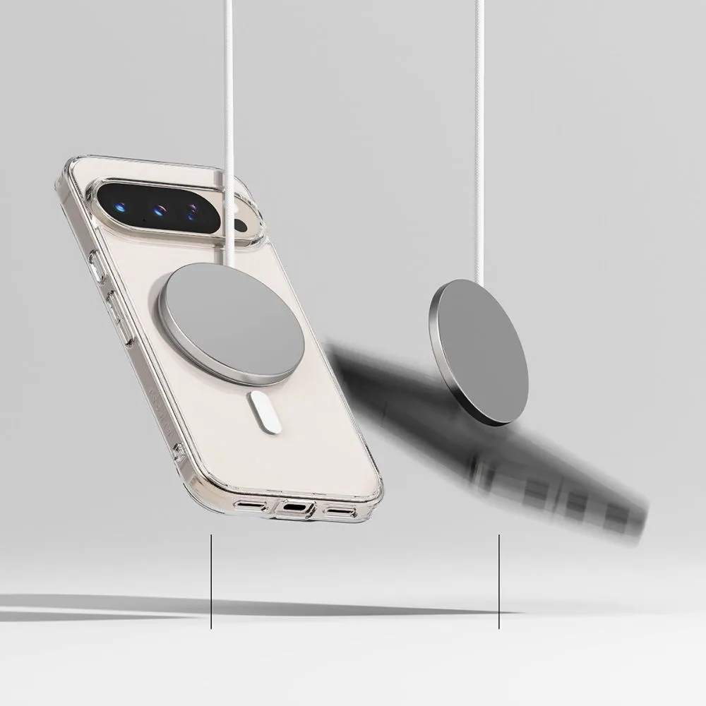Google Pixel 10 Pro XL dėklas skaidrus RINGKE FUSION MAGNETIC MAGSAFE