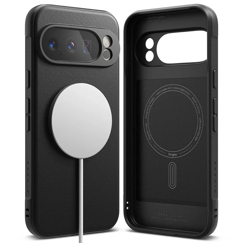 Google Pixel 10 Pro XL suojakuori musta RINGKE ONYX MAGNETIC MAGSAFE