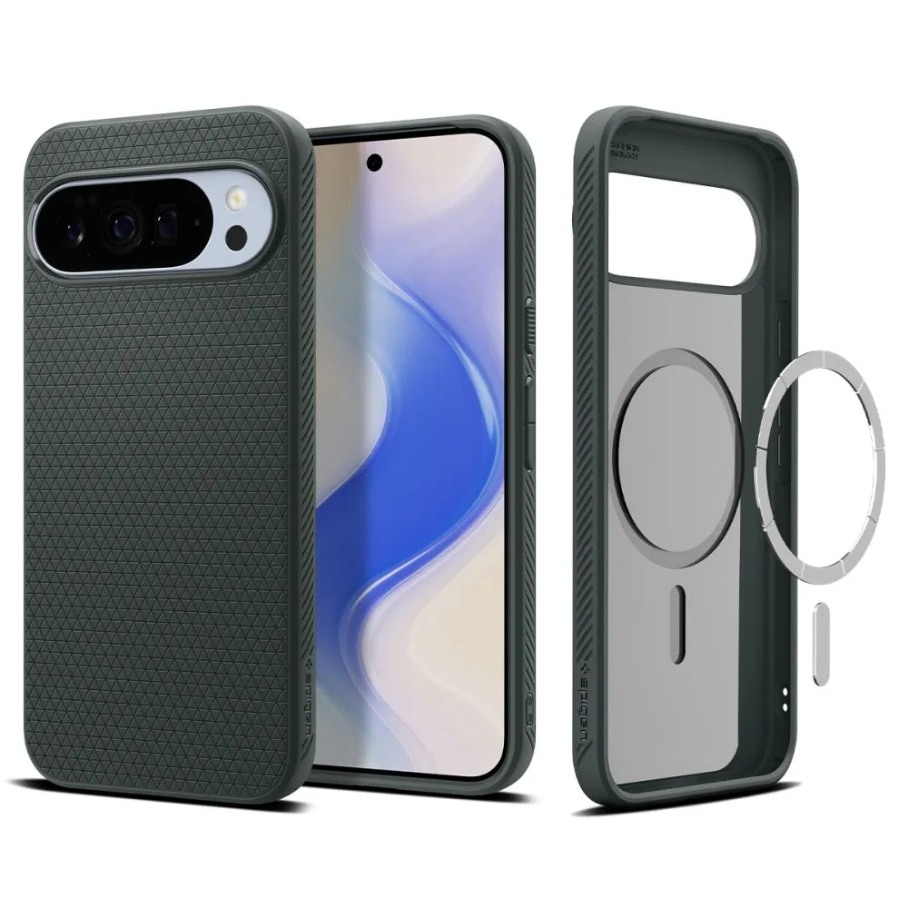 Google Pixel 10 Pro XL ümbris roheline SPIGEN LIQUID AIR MAG MAGSAFE