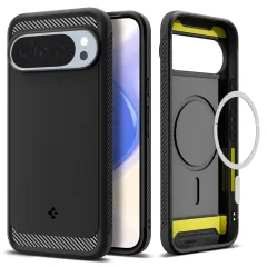 Google Pixel 10 Pro XL ümbris must SPIGEN RUGGED ARMOR MAG MAGSAFE