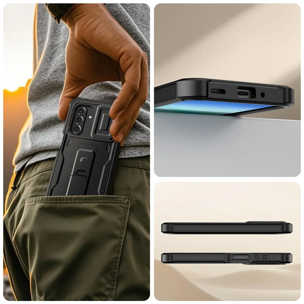 Samsung Galaxy A17 4G/5G case black TECH-PROTECT KEVLAR CAM+ 4G / 5G