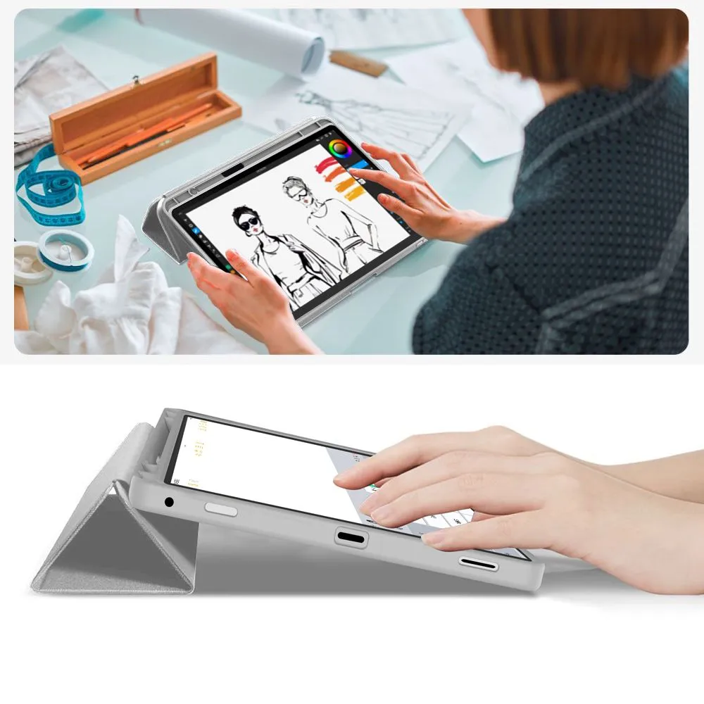 Samsung Galaxy Tab S10 LITE 10.9 tablet case gray TECH-PROTECT SC PEN Lite