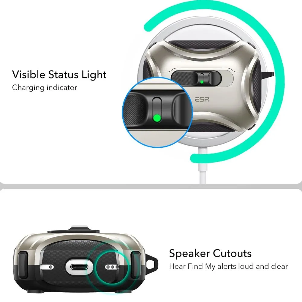 Apple AirPods Pro 3 case  ESR CYBER FLICKLOCK HALOLOCK MAGSAFE