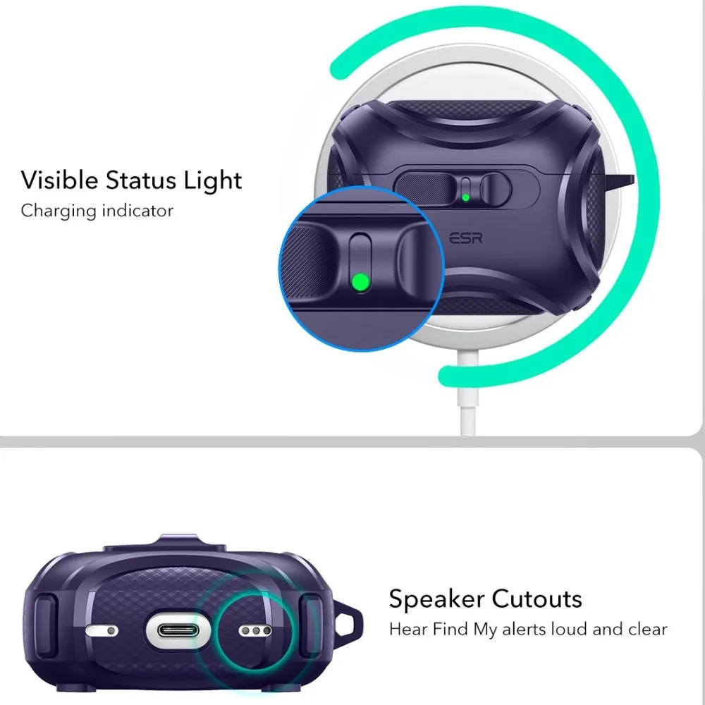 Apple AirPods Pro 3 case  ESR CYBER FLICKLOCK HALOLOCK MAGSAFE