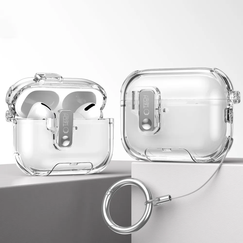 Apple AirPods Pro 3 Kaitseümbrised ja kotid läbipaistev TECH-PROTECT BOUNCE PRO