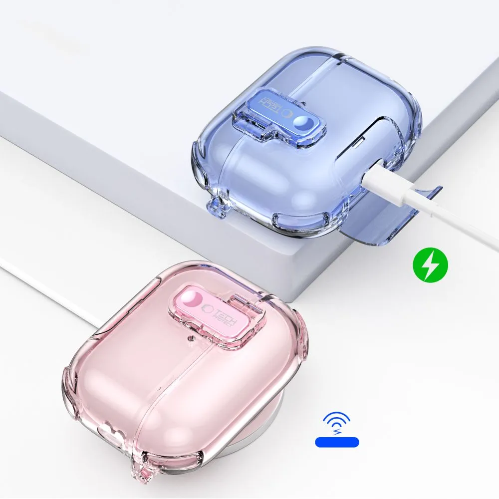 Apple AirPods Pro 3 Kaitseümbrised ja kotid läbipaistev TECH-PROTECT BOUNCE PRO