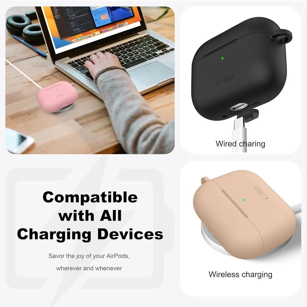 Apple AirPods Pro 3 ümbris must TECH-PROTECT SILICONE HOOK