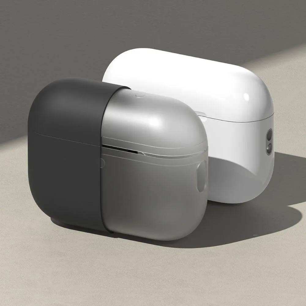 Apple AirPods Pro 3 suojakuori, suojakotelo musta RINGKE SILICONE