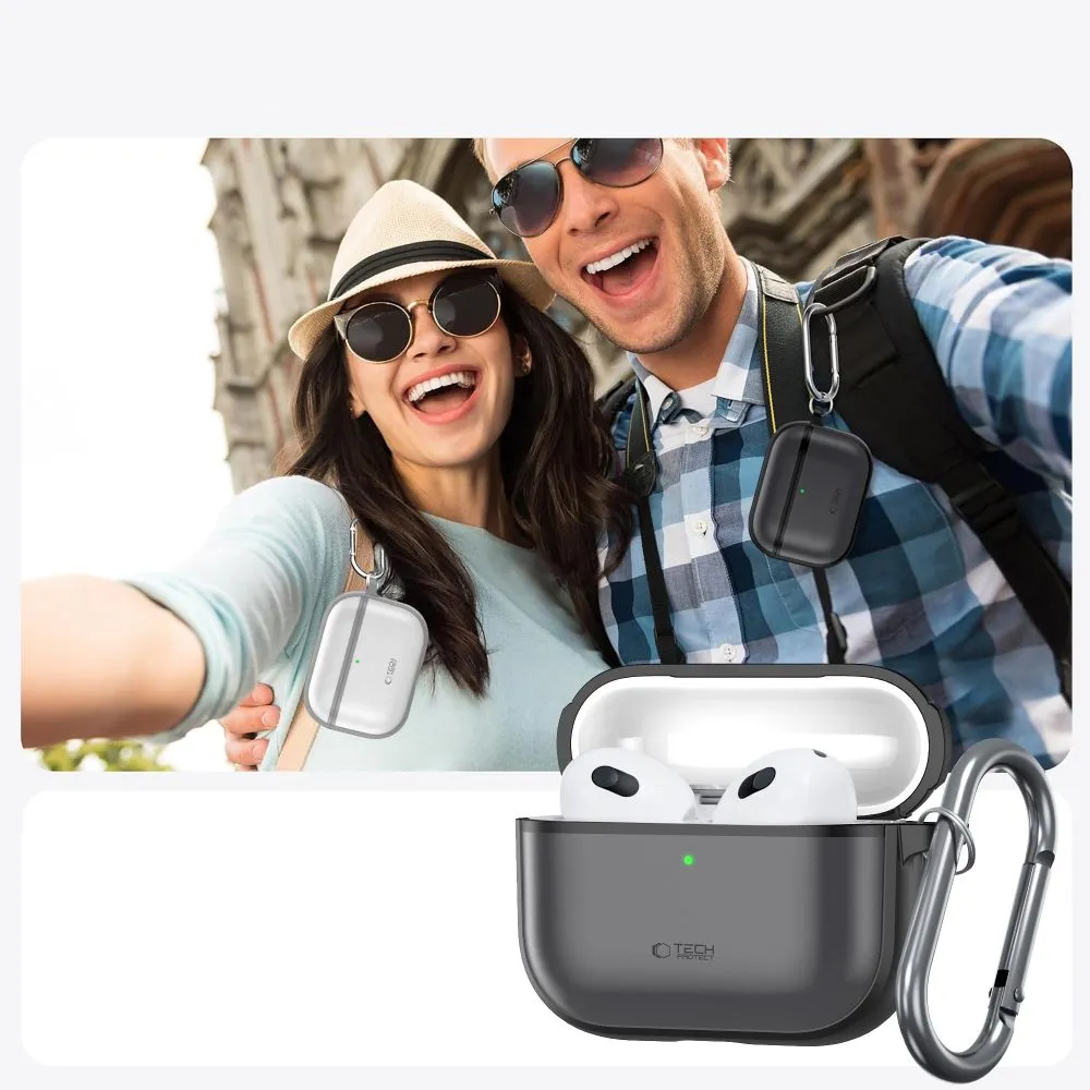 Apple AirPods Pro 3 suojakuori, suojakotelo musta TECH-PROTECT MAGMAT