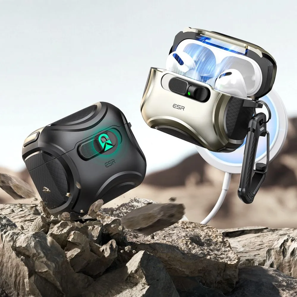 Apple AirPods Pro 3 case black ESR CYBER FLICKLOCK HALOLOCK MAGSAFE