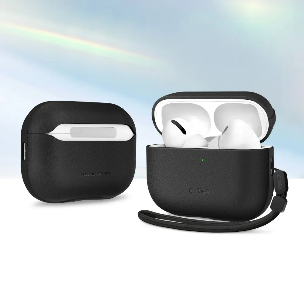 Apple AirPods Pro 3 skal, fodral svart TECH-PROTECT NATURALFIT