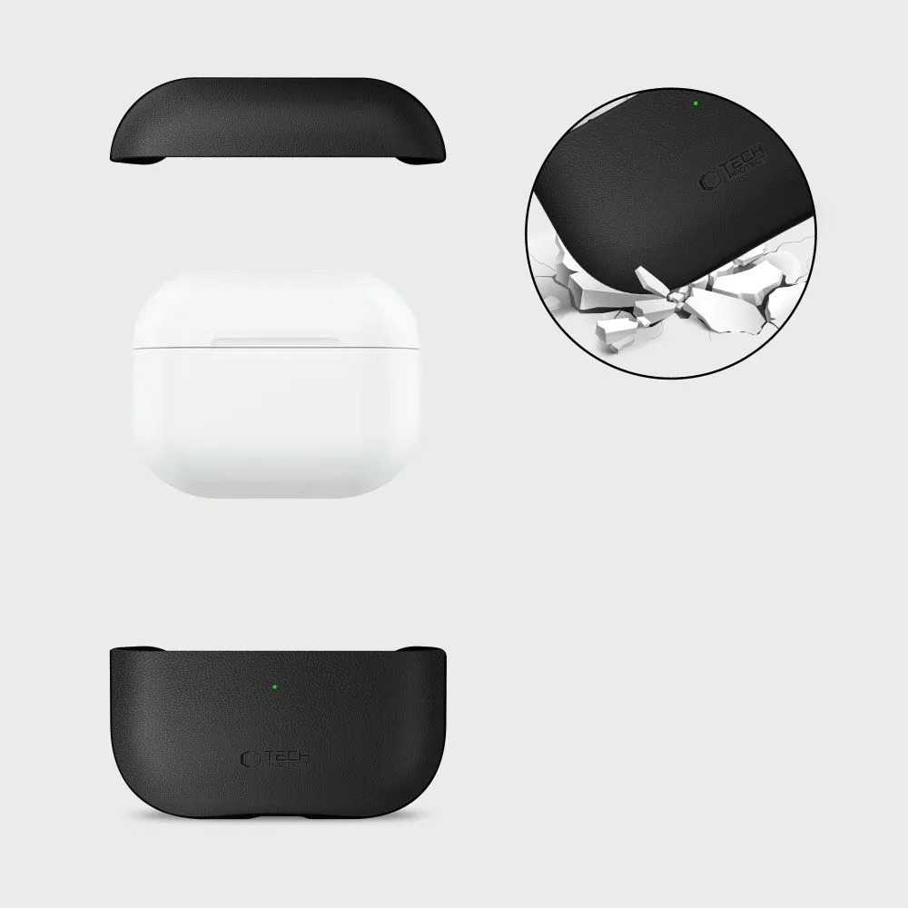 Apple AirPods Pro 3 skal, fodral svart TECH-PROTECT NATURALFIT