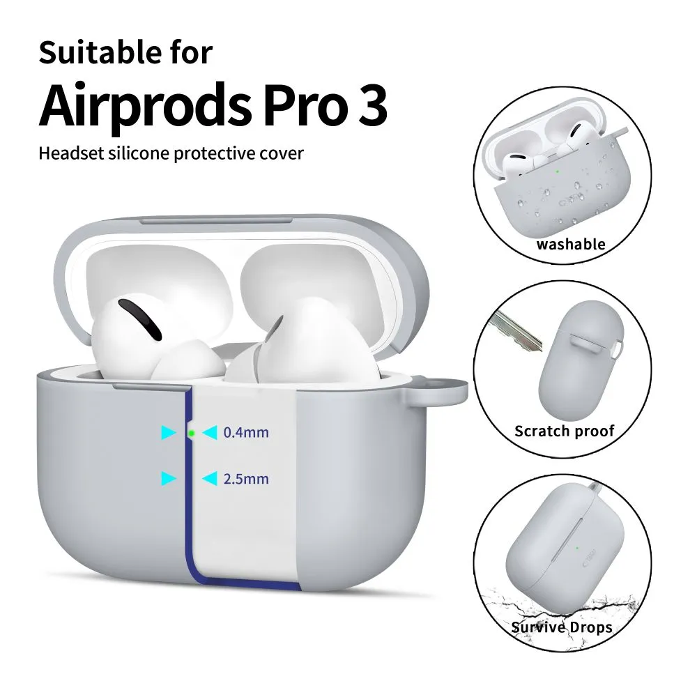 Apple AirPods Pro 3 telefoni ümbris hall TECH-PROTECT SILICONE HOOK