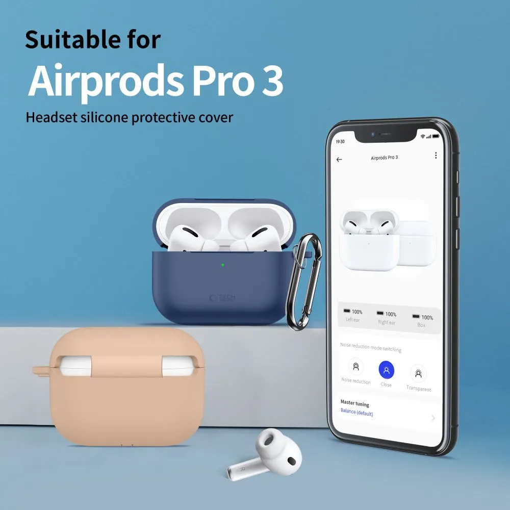 Apple AirPods Pro 3 telefoni ümbris hall TECH-PROTECT SILICONE HOOK