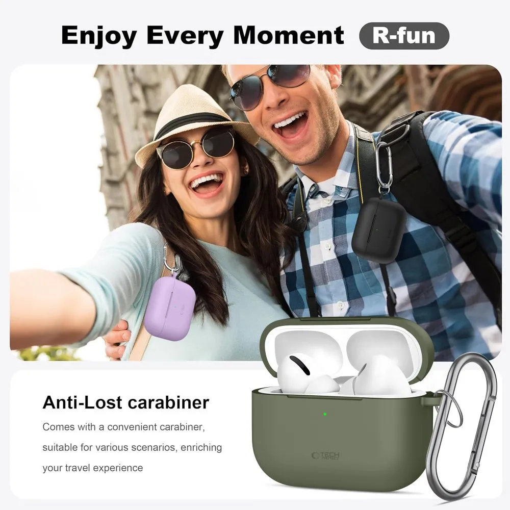 Apple AirPods Pro 3 telefoni ümbris hall TECH-PROTECT SILICONE HOOK